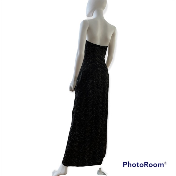 Jessica McClintock Black Glitter Gown - Picture 7 of 16